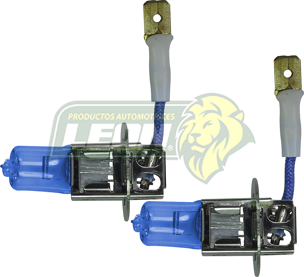 FOCO TIPO XENON H3 12V 55W PK22s AZUL OSCURO HELLA (JGO. c/2 pz.)