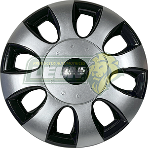 TAPON DE RIN 13” BICOLOR GRIS/NEGRO (TA02) (JGO. c/4 pz.)