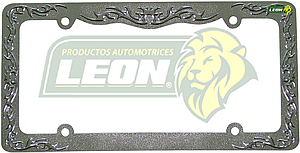 PORTAPLACA METALICA TRIBAL FLAMA CROMAD