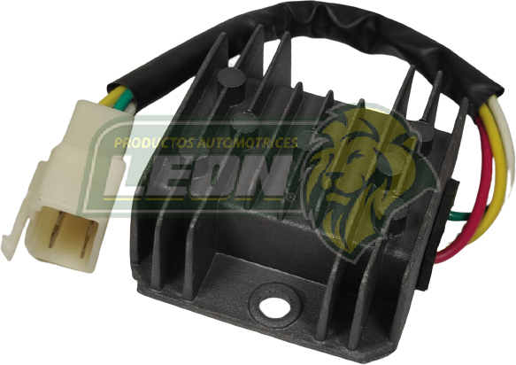 REGULADOR RECTIFICADOR 4 PUNTAS CABLE MOTONETA (GY6125) ITALIKA/DINAMO 125CC 4T