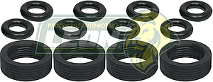 LIGAS INYECTORES VW SEDAN 1600 F.I., COMBI 1800, GOLF Y JETTA A3, DERBY 95-04 (KIT c/12 pzas.)