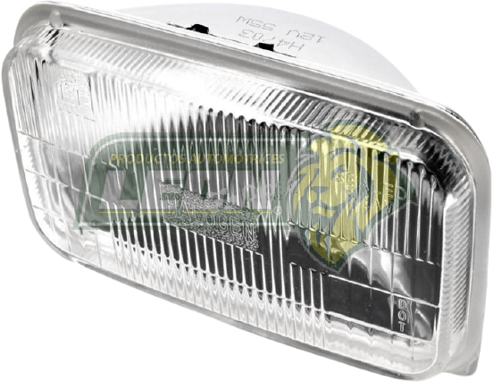 UNIDAD SELLADA H4707 RECTANGULAR 15x9 cm. 55W 12V 2T. LUZ HALOGENO