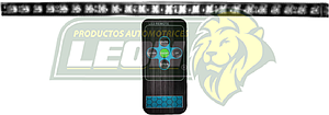 TIRA DE 24 HIPERLEDS 7 COLORES 35 cm 175 FUNCIONES C/CONTROL REMOTO