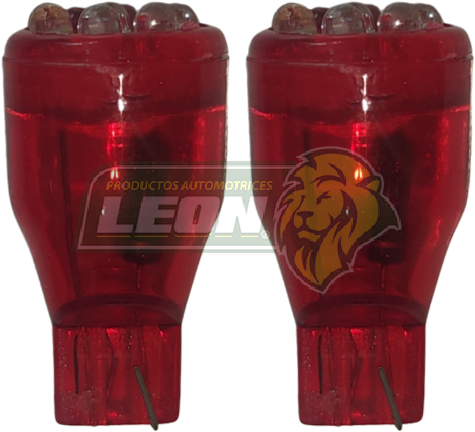 FOCO 921 9 LEDS 12V ROJO (FO-921LR) (JGO. c/2 pz.) TUNIX