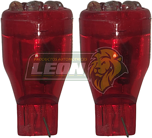FOCO 921 9 LEDS 12V ROJO (FO-921LR) (JGO. c/2 pz.) TUNIX