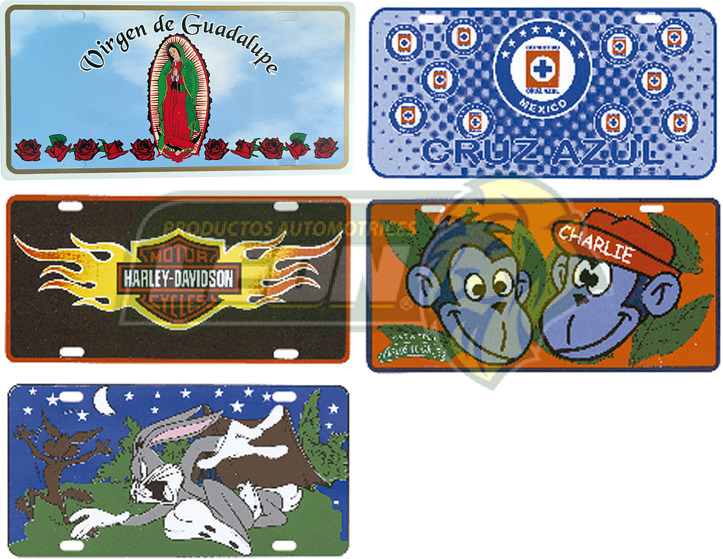 PLACA DE ESTIRENO VARIOS (X PIEZA)