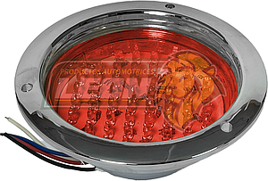 PLAFON REDONDO EMBUTIR DE 52 LEDS Ø BASE: 11 cm, Ø EXTERIOR 14 cm ROJO