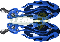 ESPEJO AZUL UNIV. P/MOTOCICLETA (PAR) OVALADO