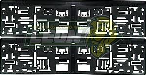 PORTAPLACAS “TIPO EUROPEA” (JGO. c/2 pz.)