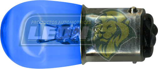 FOCO AUTOMOTRIZ MINIATURA 2V 2 POLOS P/PAREJAS 1 FILAMENTO BOMBILLA  AZUL (2006500)