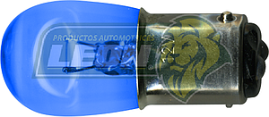 FOCO AUTOMOTRIZ MINIATURA 2V 2 POLOS P/PAREJAS 1 FILAMENTO BOMBILLA  AZUL (2006500)