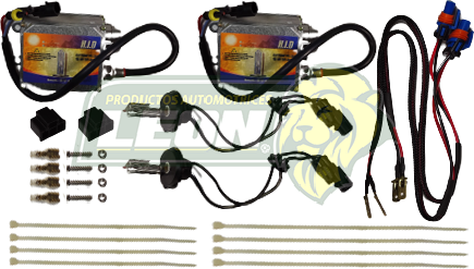 FOCO H4 XENON 10000K (JGO. 2 FOCOS Y 2 BALASTRAS Y ACCESORIOS)