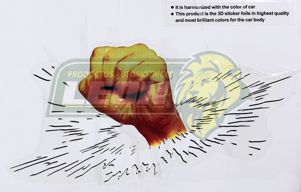 CALCOMANIA CRISTAL PUÑO 30x21 (CHF) 3D