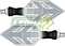 LAMPARA DIRECCIONAL PARA MOTO C/LUZ BLANCA DIURNA SECUENCIAL, CASCADA NEGRA 12V (JGO. c/2 pzas.)