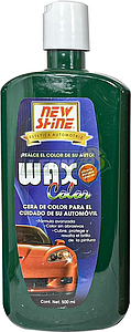 CERA DE COLOR VERDE, CUBRE RAYONES SUPERFICIALES 500 ml. NEW SHINE