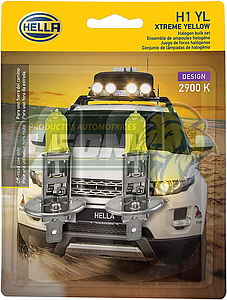 FOCO HALOGENO H1 HELLA 12V 55W YELLOW LIGHT (+50% MÁS LUZ)