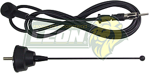 ANTENA BASE REDONDA NEGRA CORTA CON CABLE