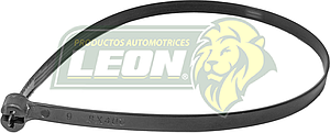 CINCHO NAILON REFORZADO C/SEGURO METALICO NEGRO 38 cm x 7 mm 