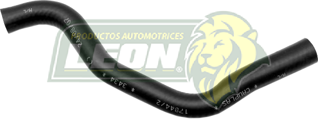 MANGUERA CALEFACCION HONDA FIT 1.5L 07-08 (79721SLNA00, 79721SEMF00) Ø: 15 mm, L: 100x280 mm, LONGITUD: 350 mm