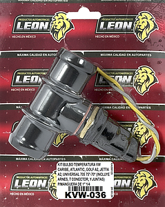 KIT BULBO TEMPERATURA VW CARIBE, ATLANTIC, GOLF A2, JETTA A2, UNIVERSAL 705 75°-70° (INCLUYE ARNES, T CONECTOR, Y JUNTAS) P/MANGUERA DE 1” 1/4