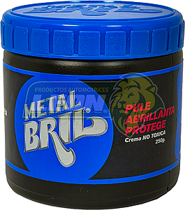 CREMA MULTIUSOS PULE, ABRILLANTA Y PROTEGE METAL BRIL (250g)