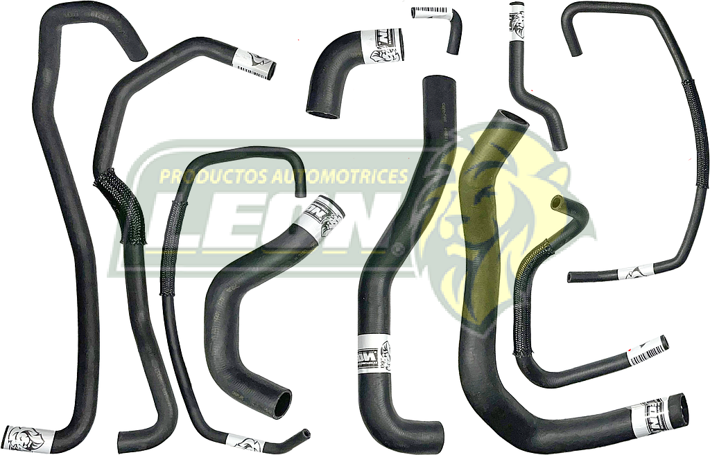 MANGUERAS MOLDEADAS DE ENFRIAMIENTO NISSAN NP300 2.5L 16-21 (KIT c/11 pzas.) LEÓN