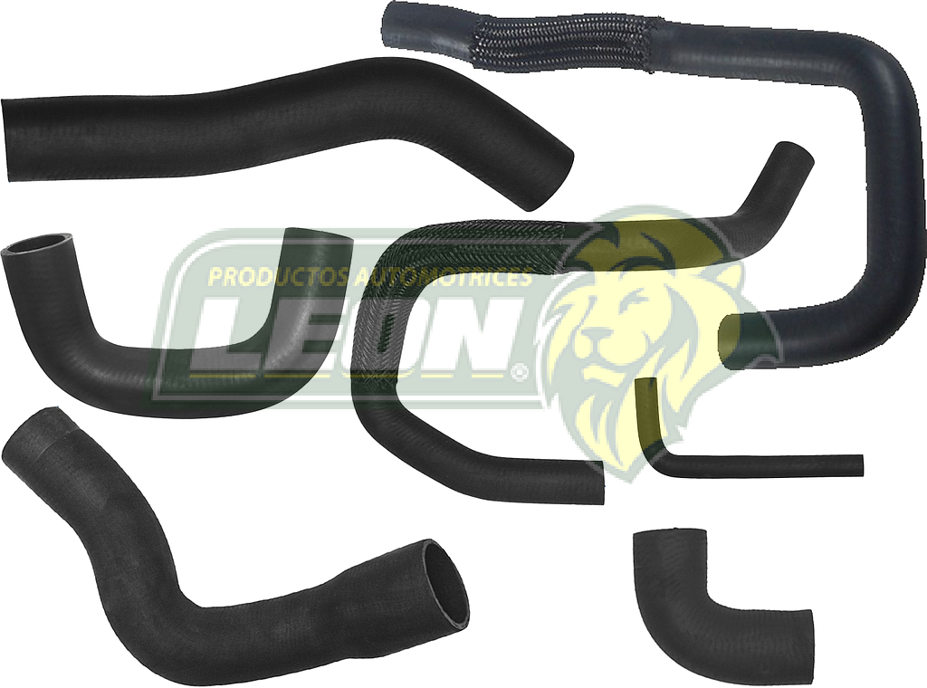 MANGUERAS MOLDEADAS DE ENFRIAMIENTO NISSAN D21 3.0L 90-96 (KIT c/7 pzas.) LEÓN