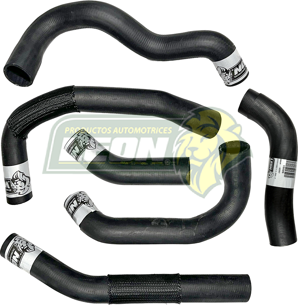MANGUERAS MOLDEADAS DE ENFRIAMIENTO TOYOTA HIACE 2.7L 07-16 (KIT c/6 pzas.) LEÓN