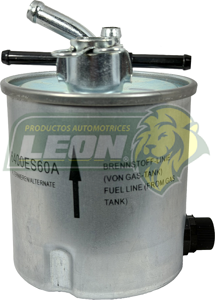 FILTRO COMBUSTIBLE NISSAN URVAN 3.9L 08-13, CABSTAR 2.5L 06-11 C/VALVULA (WK939/15, GPP-5773, FGI-303D)