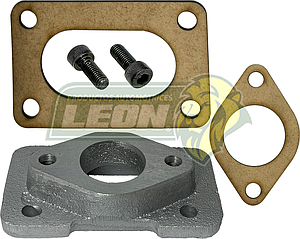 BASE CARBURADOR NISSAN NIKKI 2G, A VW SOLEX 1G “ADAPTADOR” INCLUYE JUNTAS Y TORNILLOS