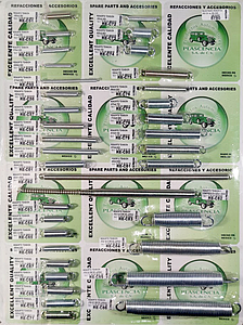 MUESTRARIO DE RESORTES COMPRESION Y TENSION UNIVERSALES DEL (RE-C51 AL RE-C95)
