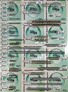 MUESTRARIO DE RESORTES COMPRESION Y TENSION UNIVERSALES DEL (RE-C96 AL RE-C131)