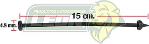 CINCHO NAILON 15 cm c/CAPUCHON AUTOBROCANTES 4.8x150 mm DIAMETRO DE CAPUCHÓN 12.3 mm