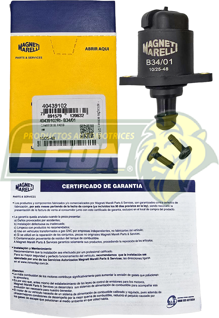 VALVULA IAC VW POINTER 1.8 00-09, POINTER 2.0 GTI 00-03, POINTER PICK UP 1.8 00-04, VAN 1.8 03-09 (PUNTA PLASTICO)