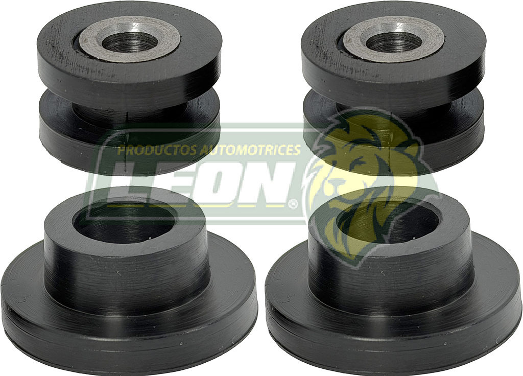 KIT SOPORTES o GOMAS DE RADIADOR NISSAN PICK-UP NP300, D21, D22 c/BUJES DE METAL “SUPERIOR”