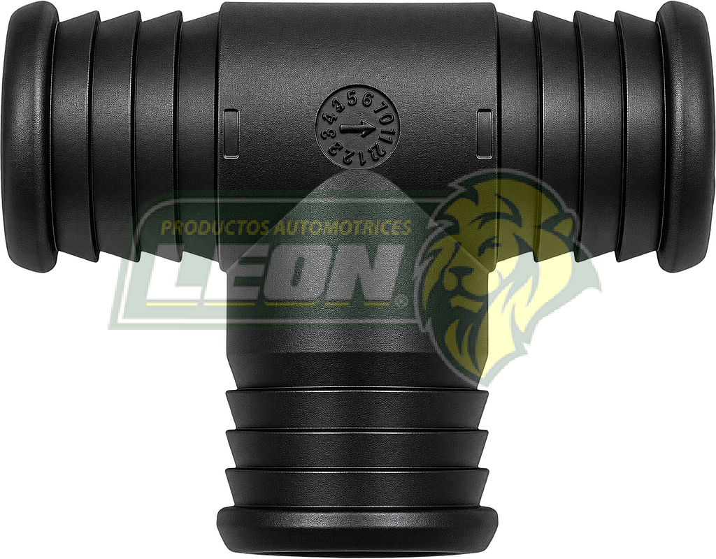 CONECTOR TEE 3/4x3/4x3/4 UNIVERSAL, VW JETTA A5, A6, A7 1.4L 15-17, GOLF, BEETLE 1.4L 13-16, CADDY 2.0L, SEAT ATECA 1.4L 2016, LEON, ALHAMBRA 14-24, AUDI A6 2.0L 2018, AUDI A4, A5 (120-042)
