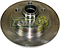 DISCO FRENO VW A3 VR6, PASSAT 96-97 (5 BIRLOS) TRASERO RIGIDO