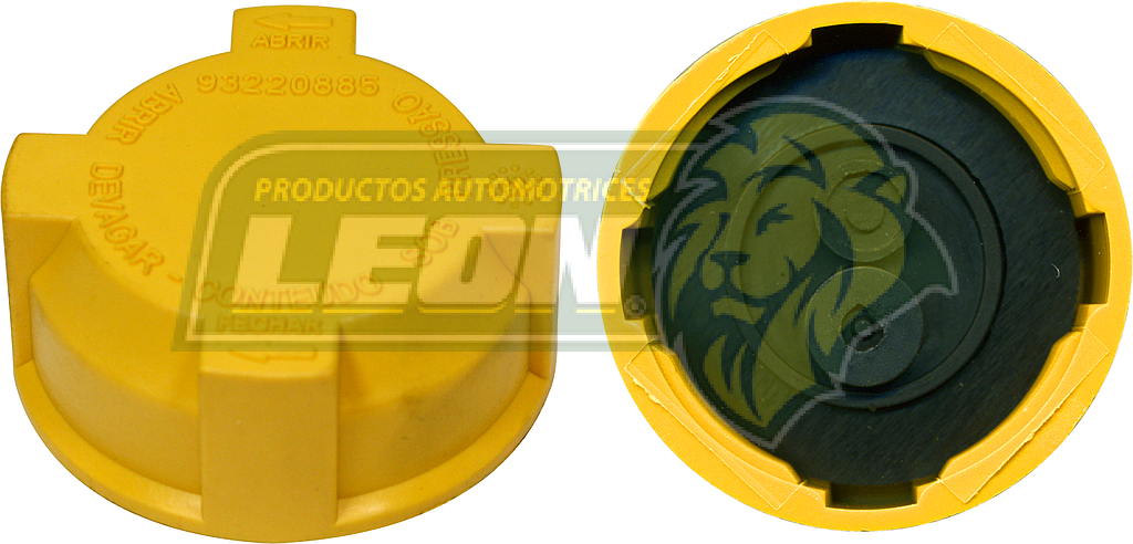 TAPON DEPOSITO ANTICONGELANTE G.M. CHEVY 1.6L 95-12, CORSA 1.8L 02-09, TORNADO 1.8L 03-19, ASTRA 2.0, 2.4L 00-05 BRASIL BRUCK