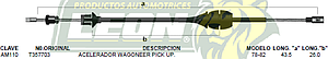 CHICOTE ACEL. WAGONEER PK-UP 78-82
