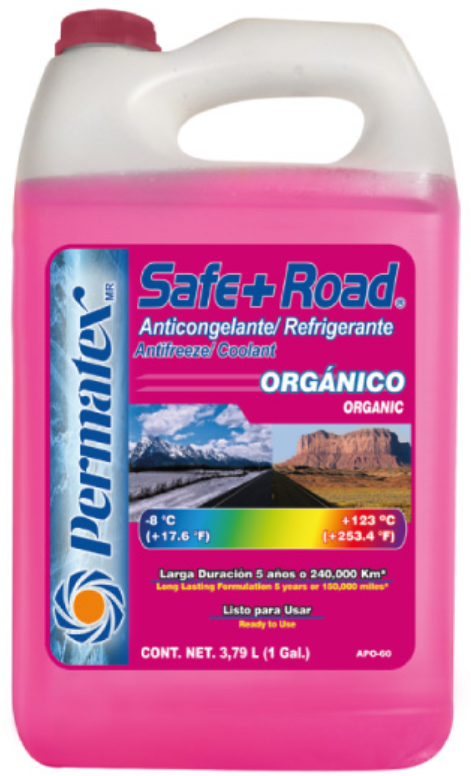 ANTICONGELANTE ORGANICO ROSA LARGA DURACION LISTO PARA USAR 3.785 Lt. -8°C-+123°C  *** PREGUNTE POR NUESTRAS OFERTAS ***