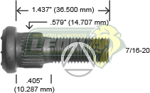 BIRLO RUEDA G.M. CMTA. C10, C15 1/2 Ton. 36-62 R.D. Y R.T.