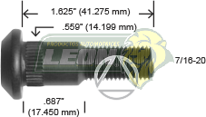 BIRLO RUEDA G.M. CMTA. C10 NAC. 71-89, AUTO OPEL, CHEVELLE, IMPALA, CHEVY NOVA R.D Y R.T.