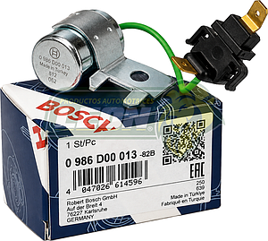 CONDENSADOR NISSAN PK-UP, ICHI-VAN 84Æ, CARIBE, ATLANTIC 77-87 BOSCH (0986D00013)