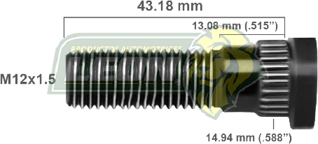 BIRLO RUEDA CHRYSLER GRAN CARAVAN 84-85 R.D. U.S.A. TRACKER 87-97 CORTO