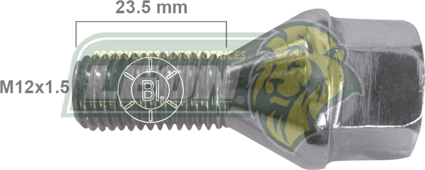 BIRLO RUEDA PLATINA 02-05 12x1.50 mm