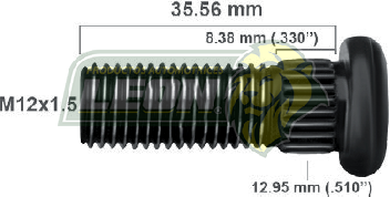 BIRLO RUEDA MAZDA PK-UP 81-89 F.D. R.D./R.T. 12x1.50x36mm