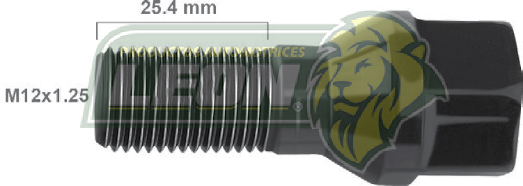 BIRLO RUEDA PEUGEOT PARTNER TODOS R.D. Y R.T. 12x1.25x25.4 LL.17mm