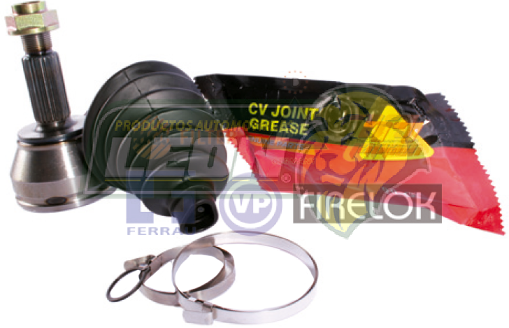 ESPIGA HOMOCINETICA FORD FIESTA, IKON 98-02 1.4L 16V EXT.25, INT.22 “KIT” D77 o EURO ESPAÑA