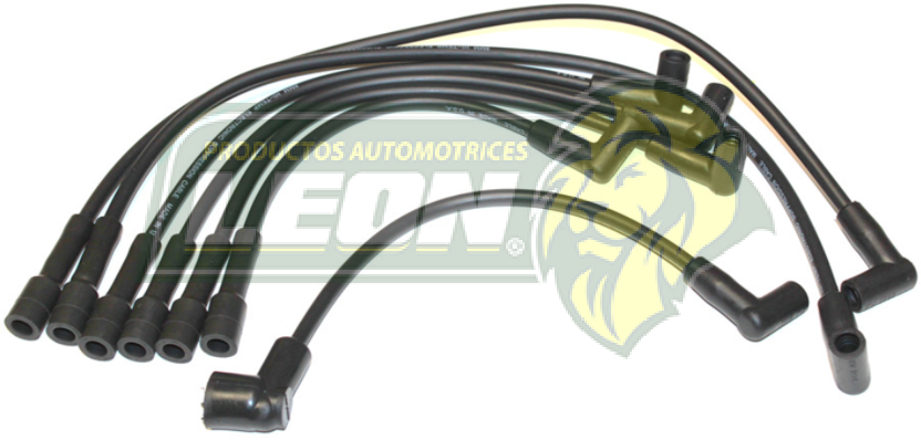 JUEGO DE CABLE BUJIA CAMIONETAS M.300 ENC. ELECT. L6 4.9L 1 BOBINA