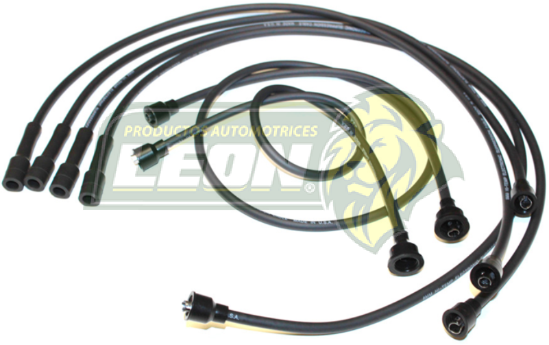 JUEGO DE CABLE BUJIA MITSUBISHI 2.0, 2.4, 2.6L 4 Cil., DODGE CMTAS. 156 c/2 BOBINAS 78-89